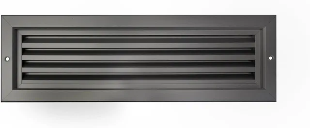 Grille De Porte 430x80 mm Aluminium Anodisé - Biemar Bois