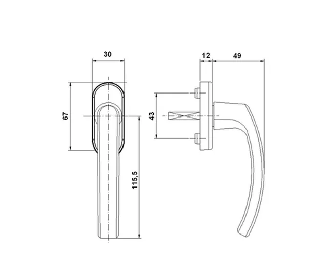 Béquille de Fenêtre Alu - Biemar Bois-1