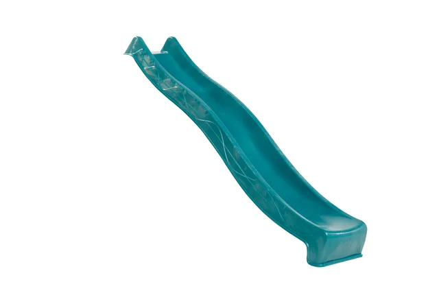 Toboggan turquoise Biemar Bois - Glisse rafraîchissante