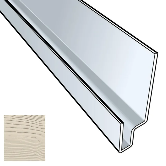 Profil linteau Cedral Click 3m C02 Blanc vanille - Biemar Bois