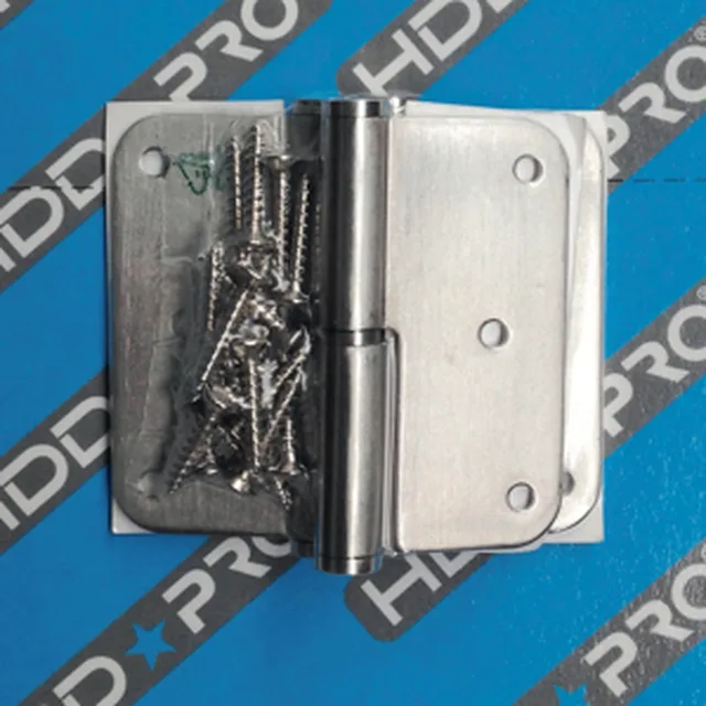 Paumelle skin HDD 80 x 80 x 2,5 mm inox 201 droite (3 pces + vis)