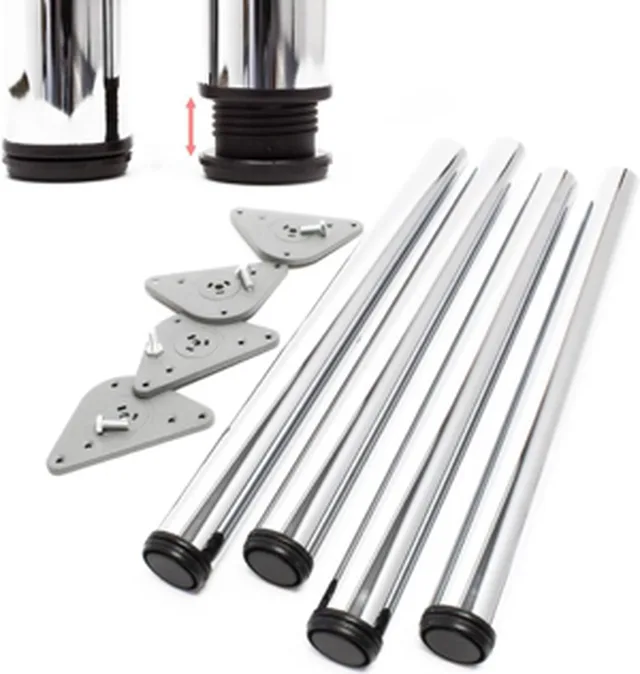 Pied de table 60-1100 inox look /pied