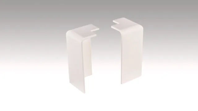 Angle extérieur conçu pour les plinthes 15MK/20PK /20PK Aqua Blanc 2001
