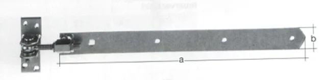 Penture réglable, bichromaté 670 mm + 30 mm
