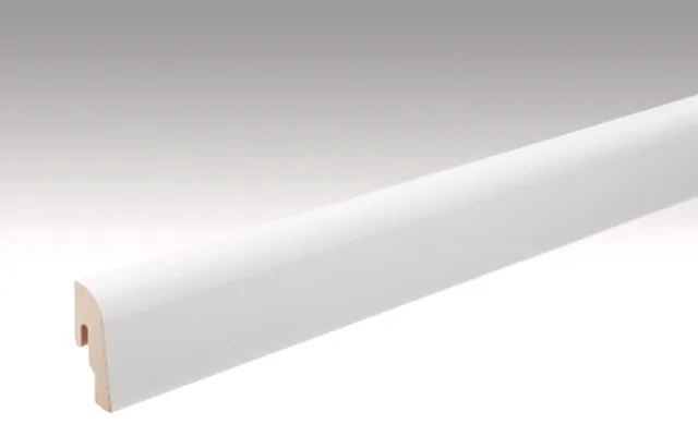 Plinthe Profilé 2 PK Blanc uni brillant FD / 2380*50*22mm