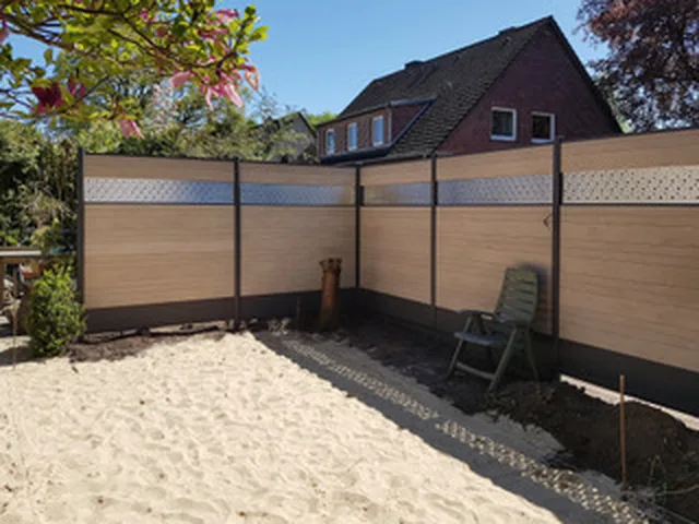 Dekoratives Lamellen-Kit Bubble aus Edelstahl/breit 30 cm