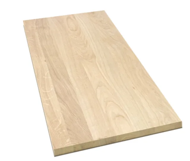 Marche Lamellé collé chêne 40mm 1900x650 mm (lamelles variables)