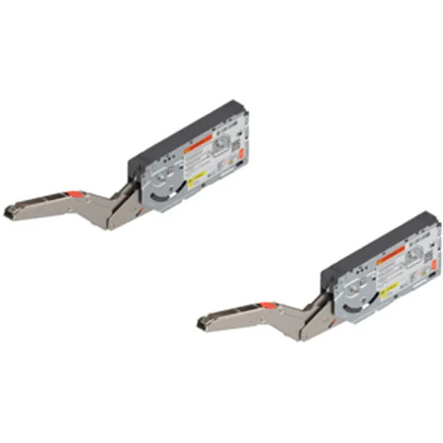 Set de 2 réservoirs de force pour portes relevantes Aventos HK-Top, facteur de puissance 420 - 1610 avec Eurovis prémontés, acier brut