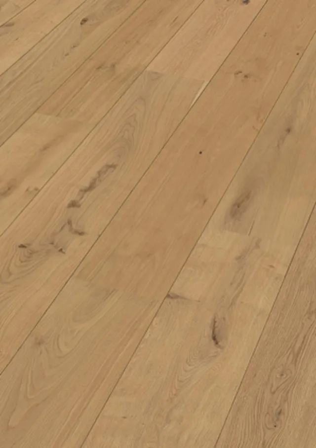 Sol en bois Lindura HD 400 | verni ultra mat Chêne authentique pure 8921 | brossé - 2200x 205mm