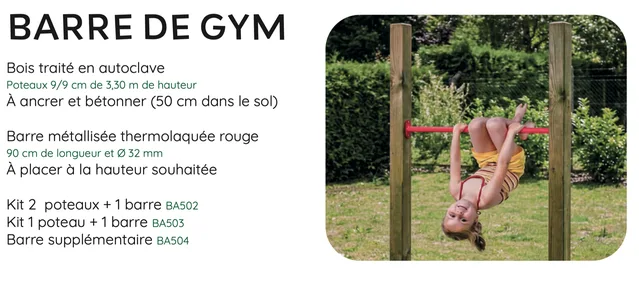 1 barre - Biemar Bois