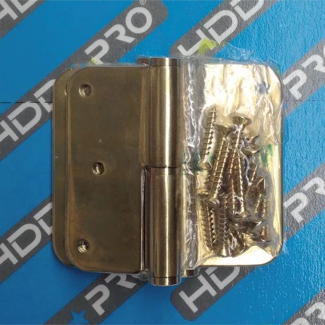 Paumelle Skin HDD 80 x 80 x 2,5 mm Laiton Titane Gauche - Biemar Bois