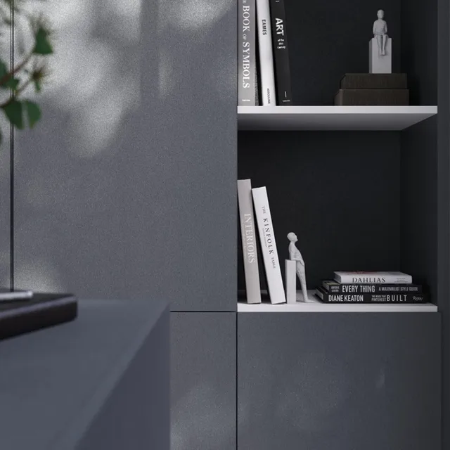 Stratifié 0F993 M01 Film Brushed Steel Blue - Biemar Bois-1