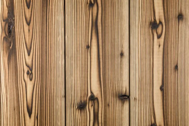 Lambris lames larges int Mini Grain d'Orge Non teinté sans finition/ Brossé Brûlé choix AB sec 12% X*182*20 (Epicéa) - CARAMEL