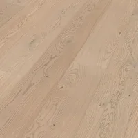 Biemar Bois - Sol en bois Lindura HD 400 Chêne animé blanc crème-1