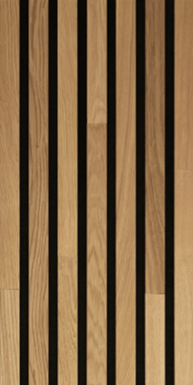 Panneaux acoustiques Acoustic Sense chêne massif vernis WOOD chêne nature / 2600*330*13mm