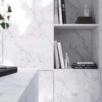 Mélaminé Unilin 18mm Carrara frosted white-Design 2 - Biemar Bois-3