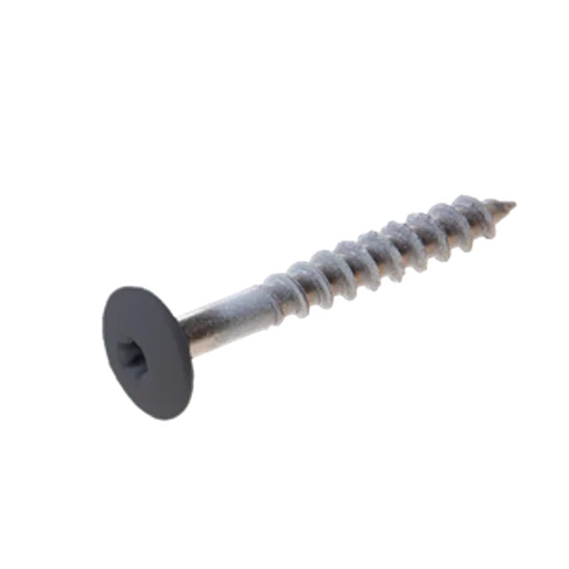 Vis Trespa inox A2 TX20 tête bombée (12 mm) 4,8x38 mm METEON UNI A19.7.1 CharcoalGrey uitsnede (Emb de 100 pces)
