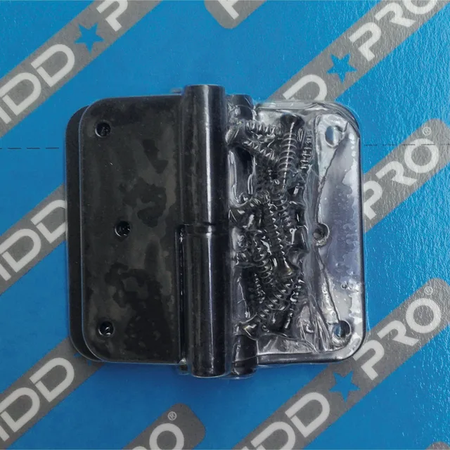 Paumelle Skin HDD 80 x 80 x 2,5 mm Carbon Black Look Droite - Biemar Bois