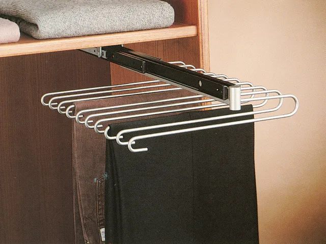 Support de pantalons sortie chrome - Biemar Bois